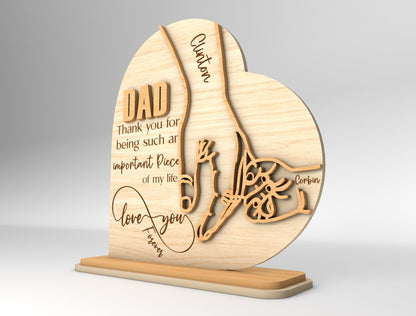 Dad Tabletop Sign SVG Laser Cut File for xTool and LightBurn