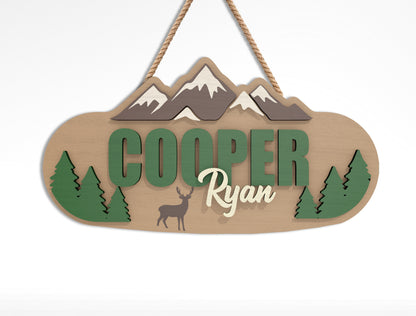 Nursery Name Sign SVG Bundle – Kids Room Decor for Glowforge and xTool