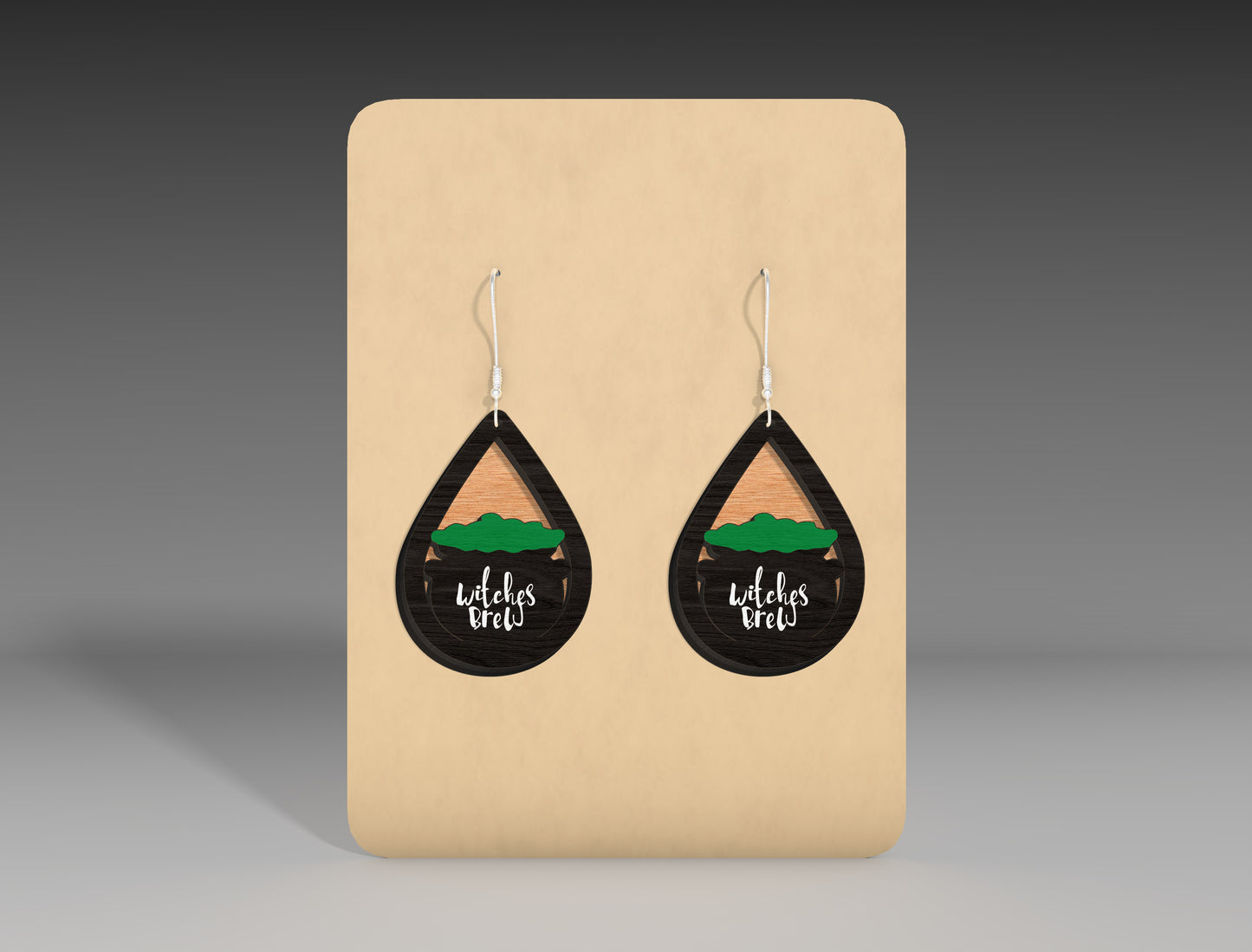 Halloween Teardrop Earrings SVG Bundle 12 Designs for Glowforge xTool LightBurn