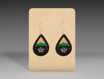 Halloween Teardrop Earrings SVG Bundle 12 Designs for Glowforge xTool LightBurn
