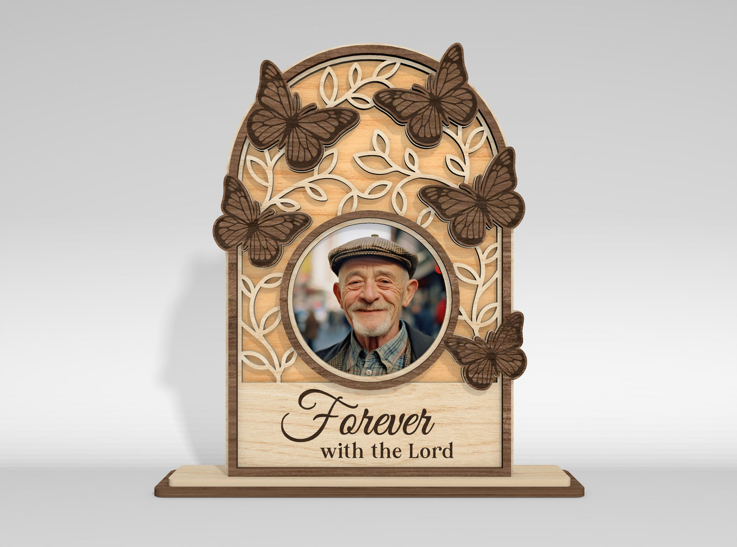 Memorial Tabletop Sign SVG Bundle Photo Frame Laser Cut File for LightBurn