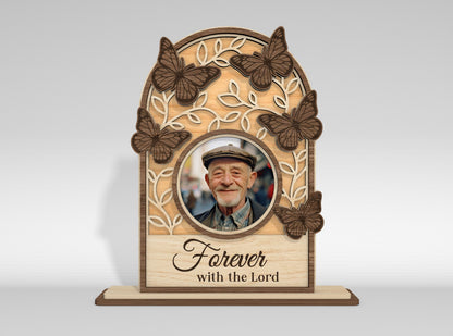 Memorial Tabletop Sign SVG Bundle Photo Frame Laser Cut File for LightBurn
