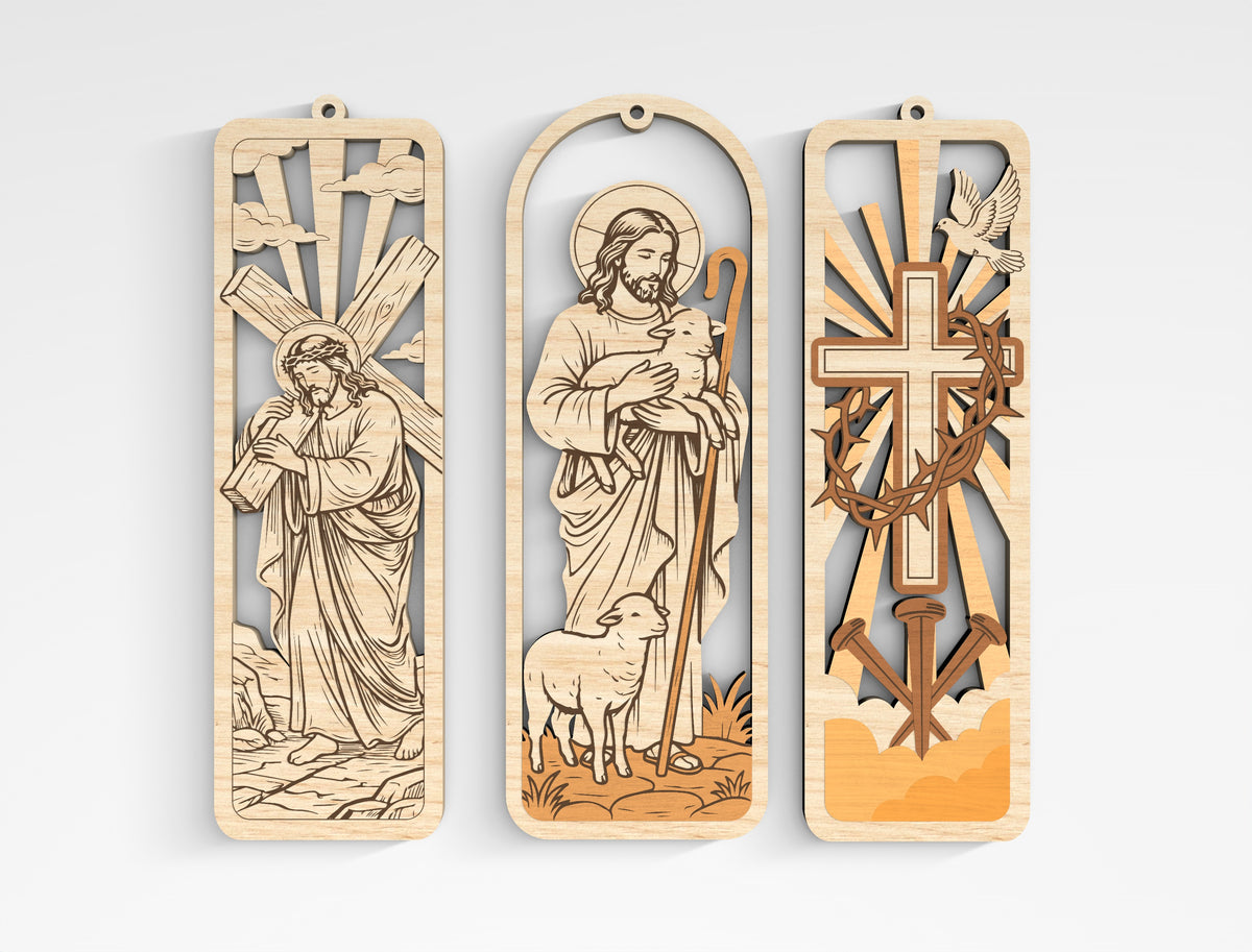 Christian Wooden Bookmark SVG Bible Laser Cut File