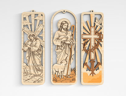 Christian Wooden Bookmark SVG Bible Laser Cut File