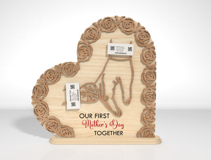First Mother's Day Photo Frame SVG Bundle for xTool and Glowforge