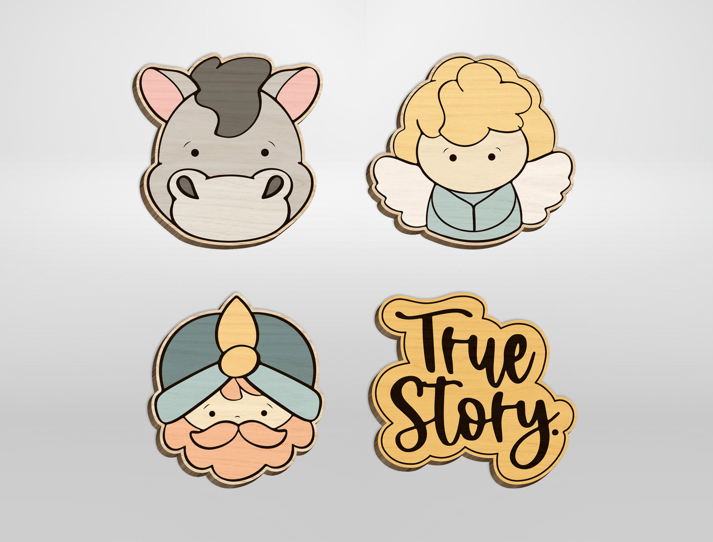 Christian Stud Earrings SVG Bundle Nativity Bible Icons 23 Designs for Glowforge