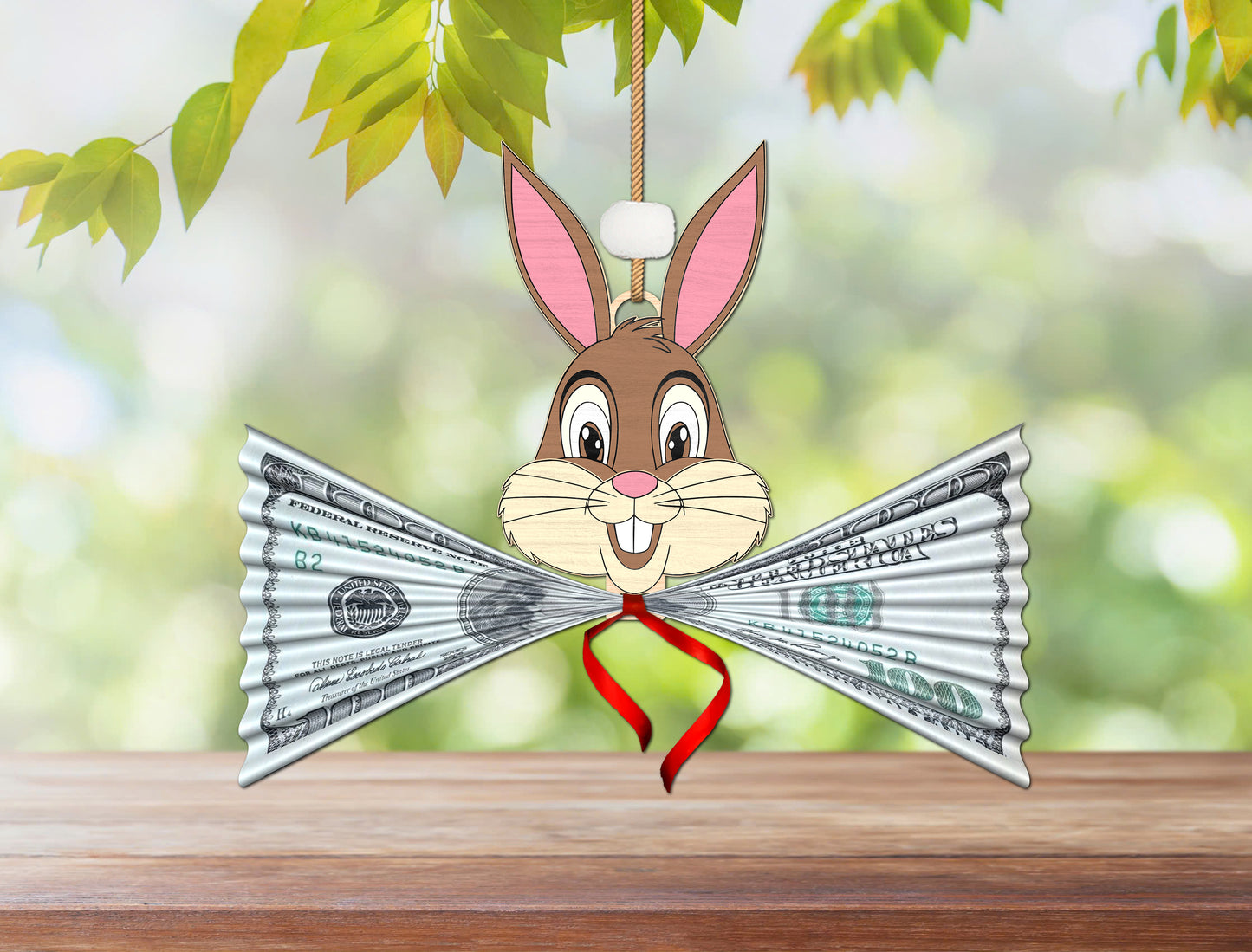 Easter Bunny Money Holder SVG Bundle Wooden Multilayer for LightBurn and xTool