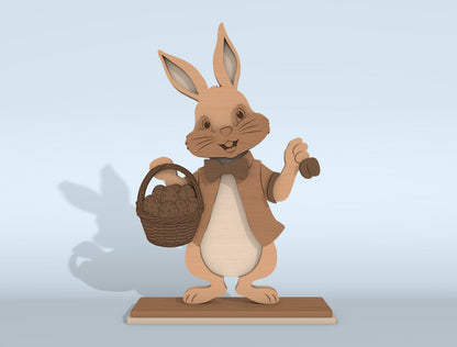 Cute Easter Animal SVG Bundle 9 Designs Tabletop for Glowforge and xTool