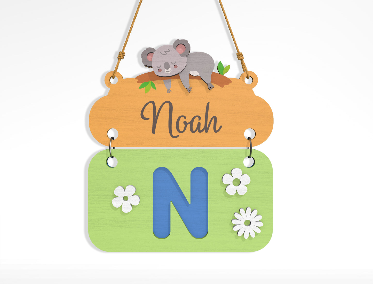 Alphabet Name Sign SVG Bundle File for Glowforge and xTool