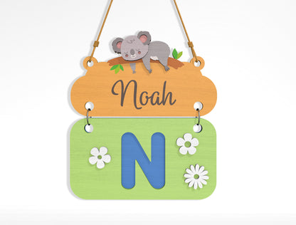 Alphabet Name Sign SVG Bundle File for Glowforge and xTool