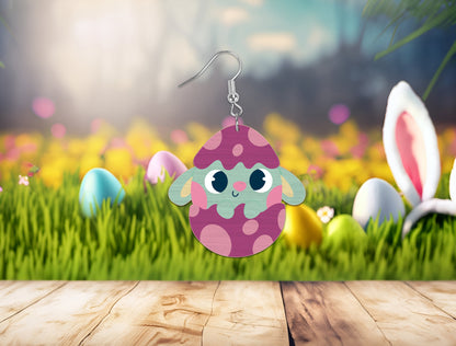 Easter Bunny Earrings SVG Rabbit Egg Jewelry for xTool and LightBurn