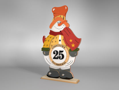 Standing Countdown Snowman SVG 5