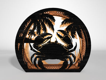 Sea Lantern SVG Bundle with Tropical Ocean Scene Laser Cut Files
