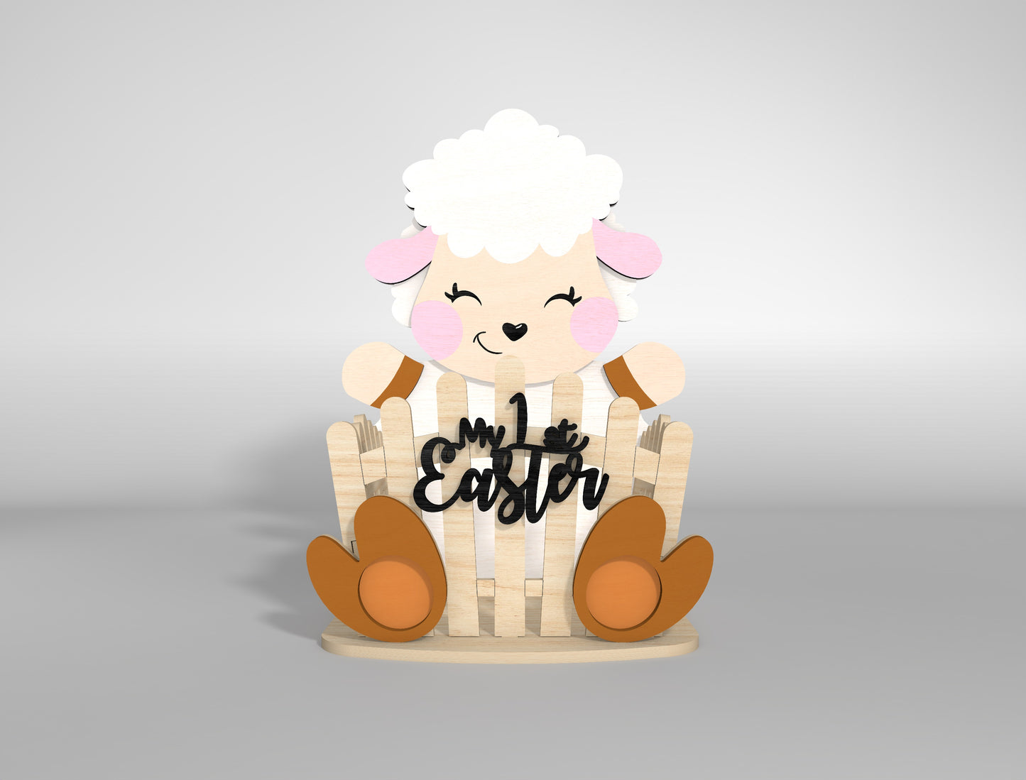 My 1st Easter Bunny Chick Lamb Basket SVG Bundle for LightBurn and xTool