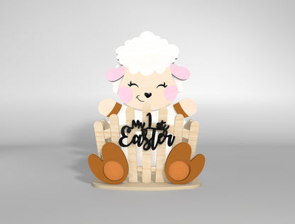 My 1st Easter Bunny Chick Lamb Basket SVG Bundle for LightBurn and xTool