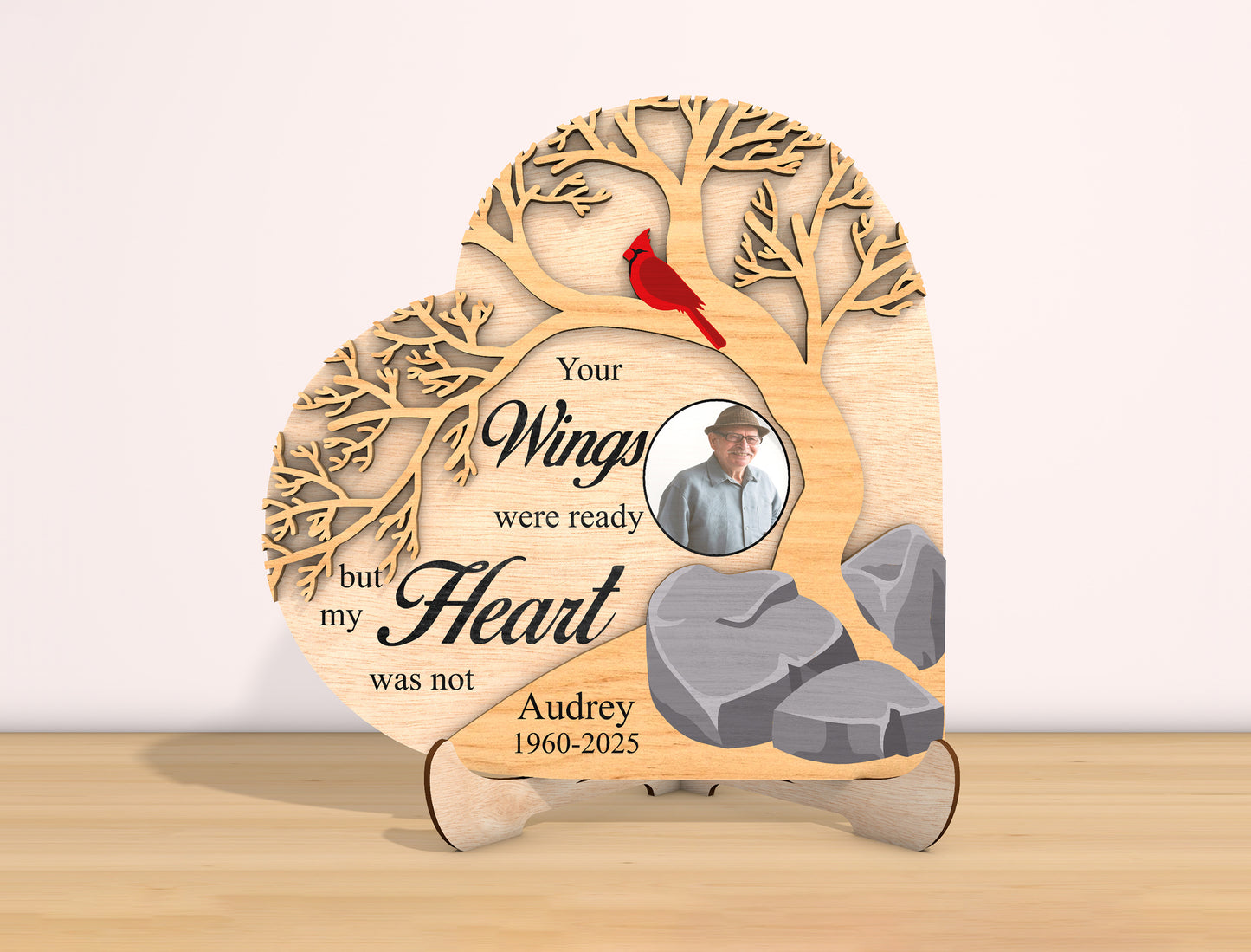 Memorial Tree Photo SVG Laser Cut File for Glowforge