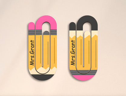 Teacher Paper Clip SVG Bundle Laser Cut File for xTool and Glowforge