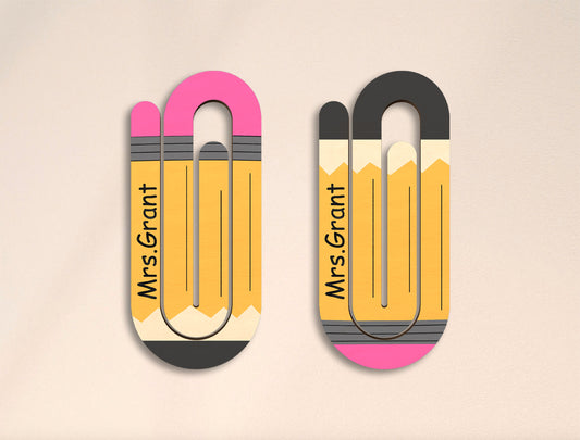 Teacher Paper Clip SVG Bundle Laser Cut File for xTool and Glowforge