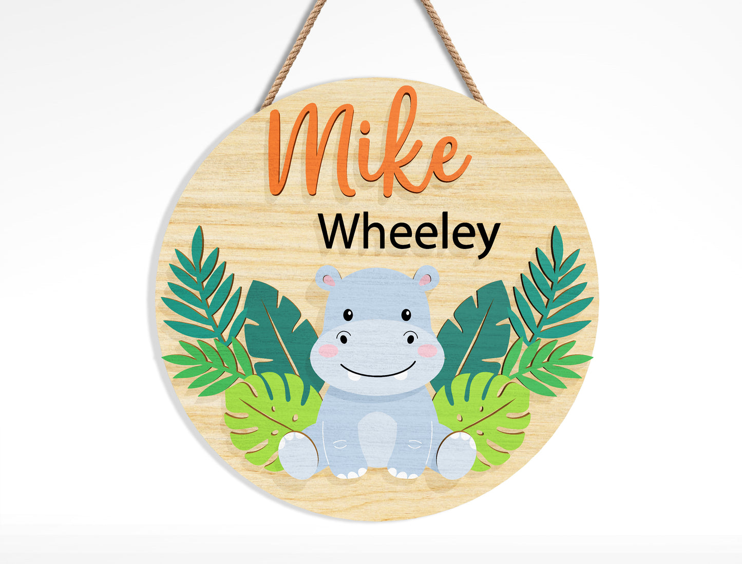 Safari Name Sign SVG Bundle Laser Cut File for Glowforge and xTool