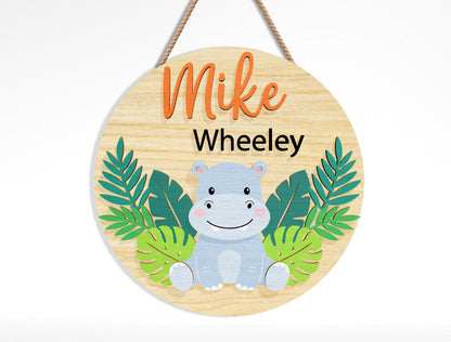 Safari Name Sign SVG Bundle Laser Cut File for Glowforge and xTool