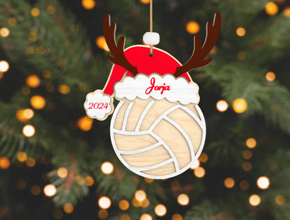 Personalized Sports Christmas Ornament SVG Laser Cut File
