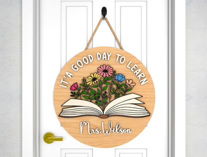 Classroom Round Sign SVG Bundle for Glowforge and LightBurn