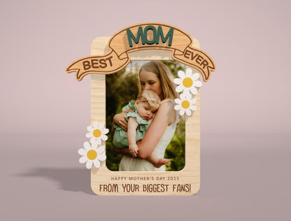 Mom and Dad Photo Frame Banner SVG Bundle for Glowforge and xTool