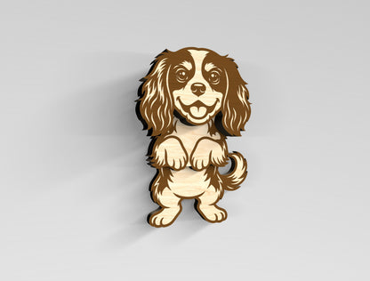 Wobbly Dog Magnet SVG Bundle for Glowforge and LightBurn
