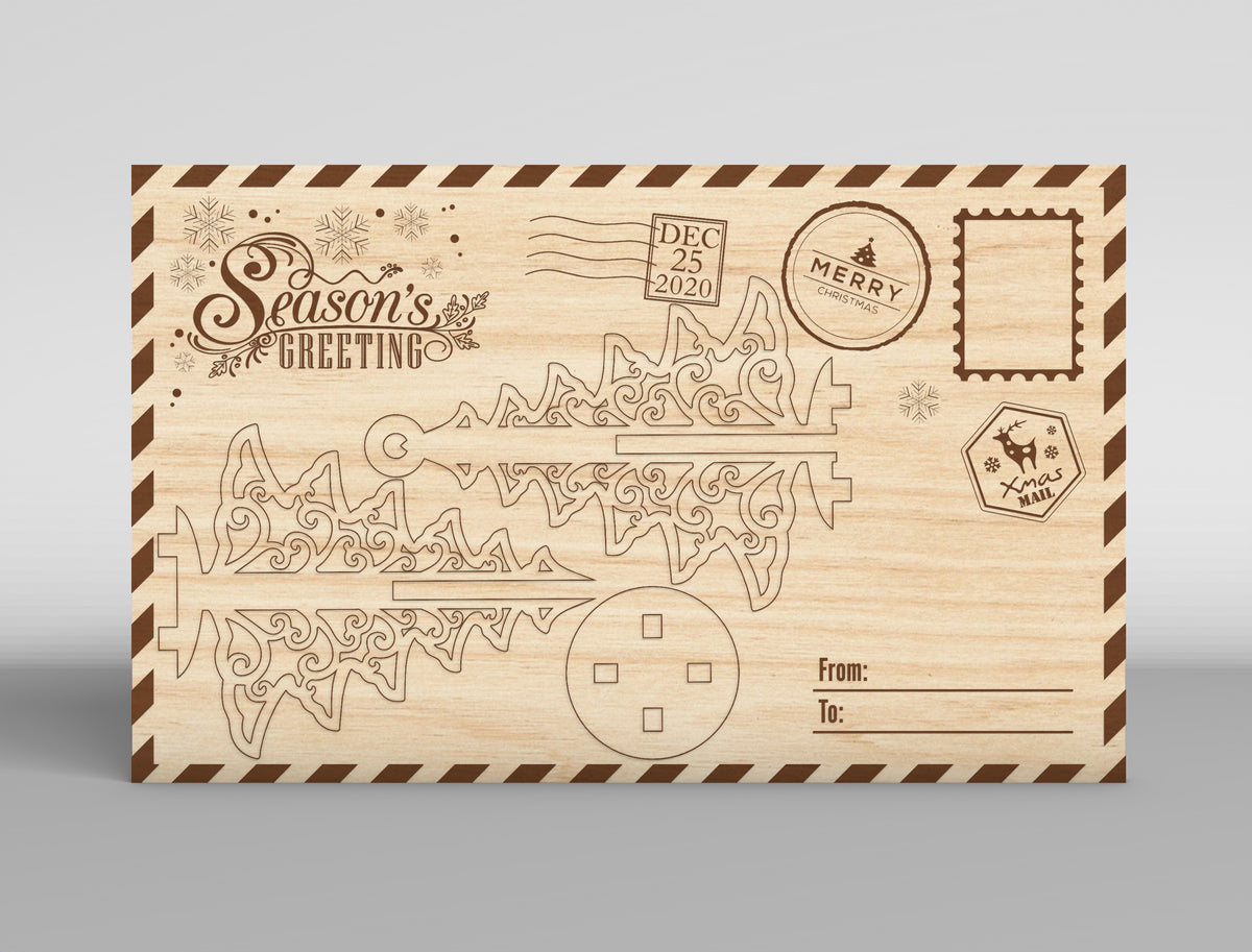 Christmas Gift Card Holder SVG Bundle 16 Laser Cut Designs