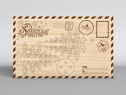 Christmas Gift Card Holder SVG Bundle 16 Laser Cut Designs