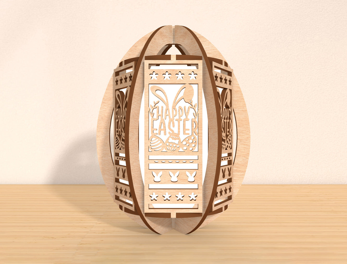 Easter Egg Lantern SVG Bundle Decorative Egg 5 Designs for Glowforge and xTool