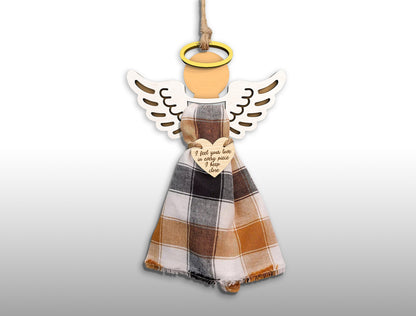 Personalized Angel Memorial Ornament SVG Bundle for Glowforge and xTool