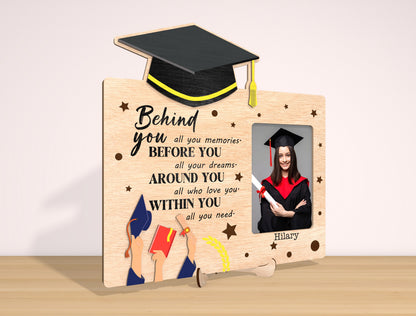 Graduation Photo Frame SVG Laser Cut File for LightBurn and Glowforge