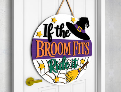 2 Witch Halloween Door Sign SVG Trick or Treat Laser Cut Bundle for xTool