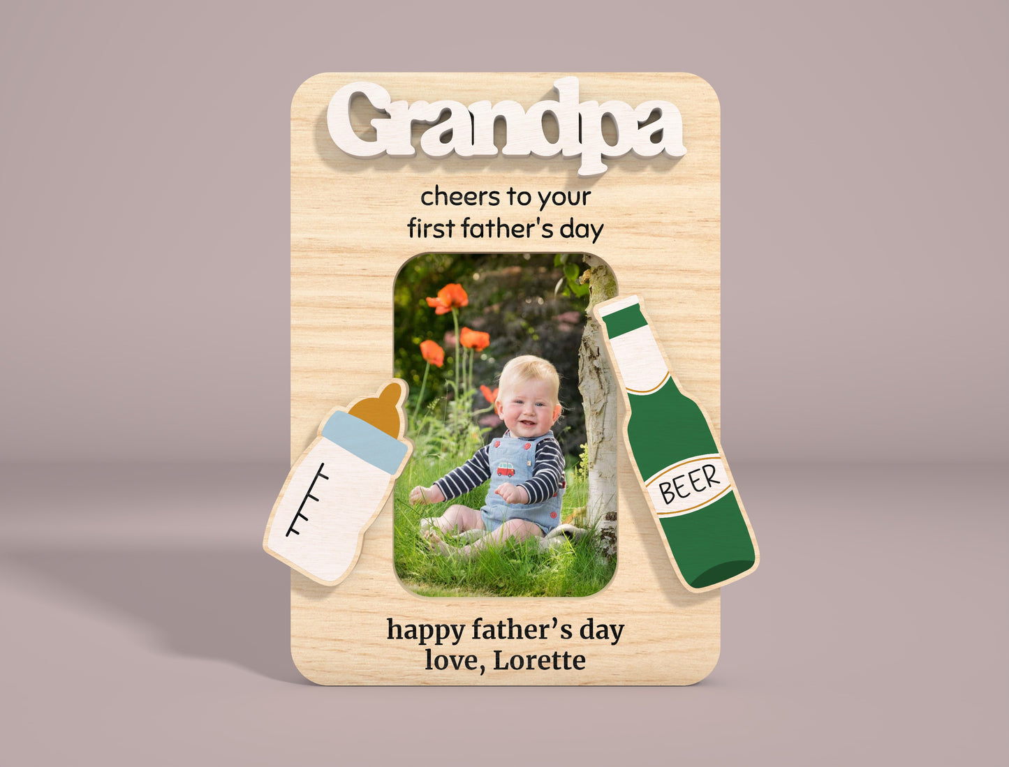 Dad Photo Frame Sign SVG Bundle Laser Cut File for Glowforge and xTool