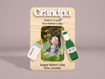 Dad Photo Frame Sign SVG Bundle Laser Cut File for Glowforge and xTool