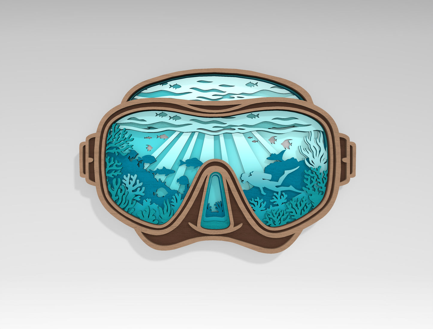 Summer Ocean SVG Bundle – 20 Multilayer Laser Cut Files for Glowforge, xTool & LightBurn