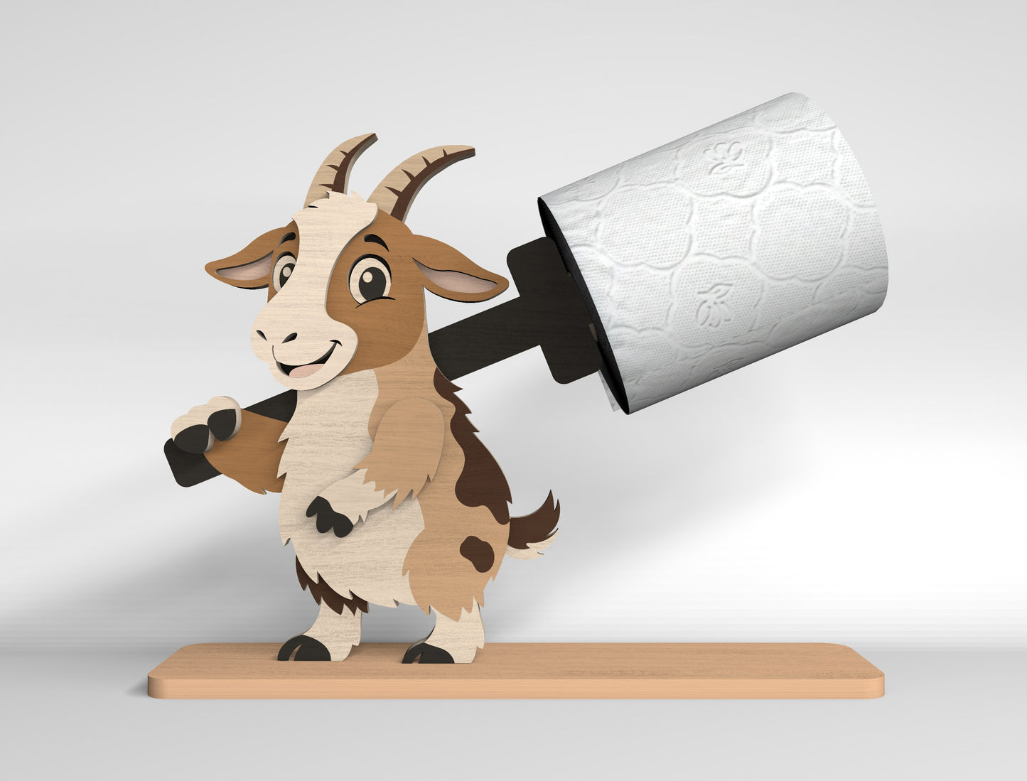 Farm Animal Toilet Paper Holder SVG Bundle for Glowforge and LightBurn