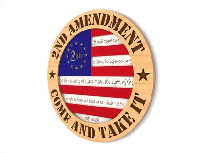 Second Amendment Skull SVG Laser Cut File for xTool and LightBurn