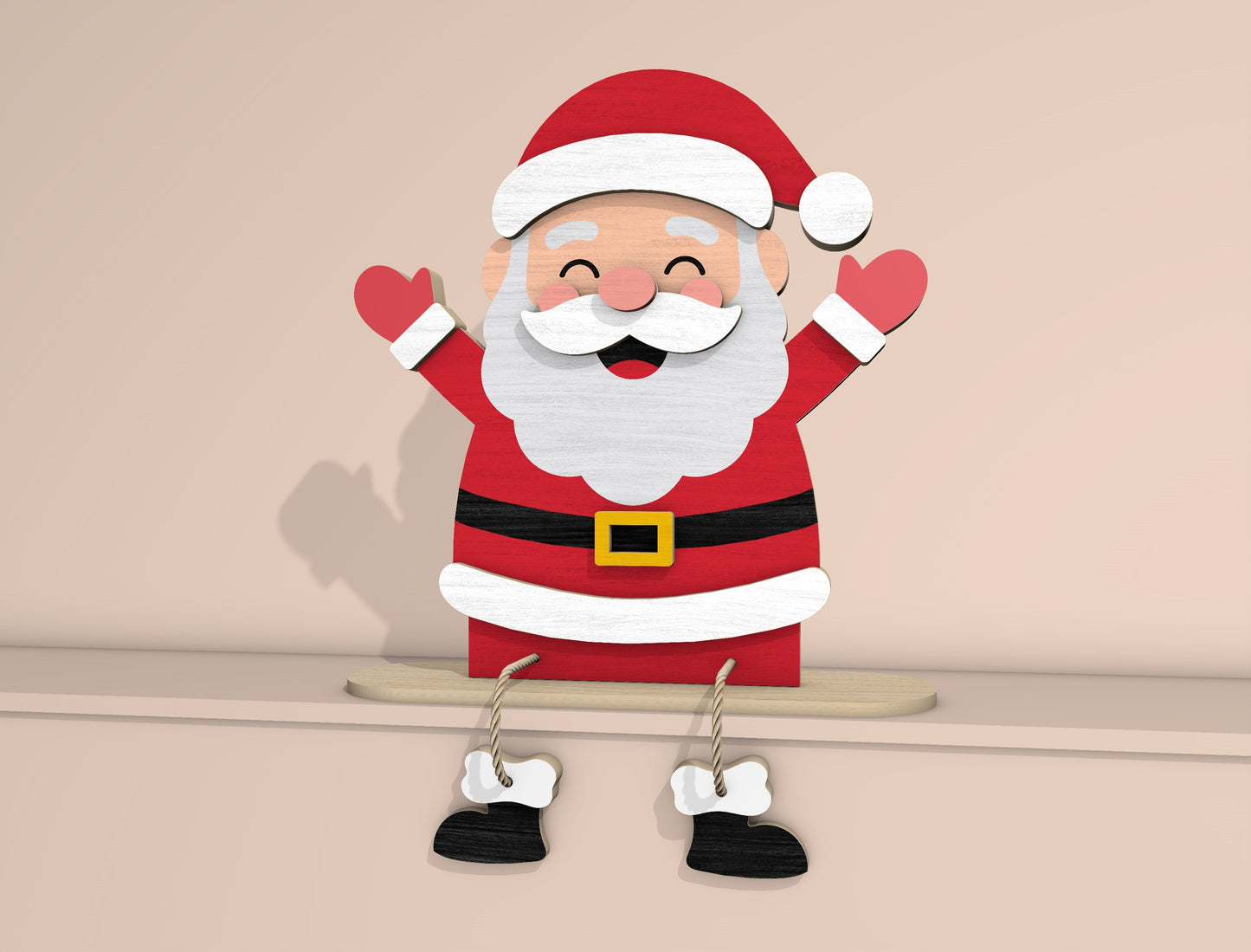 Christmas Character Shelf Sitter Laser Cut File | Ready to Cut | Glowforge, xTool, LightBurn, etc. My Store