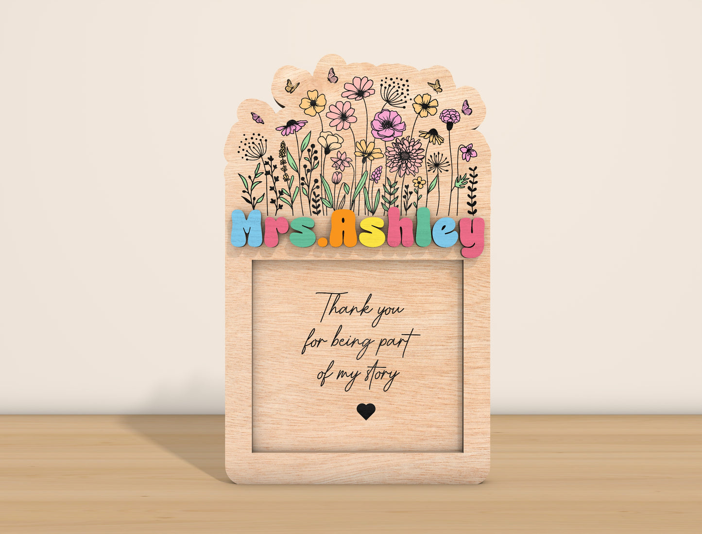 Teacher Note Holder SVG Bundle Laser Cut File for Glowforge and LightBurn