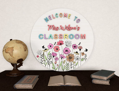 Classroom Round Sign SVG Bundle for Glowforge and LightBurn