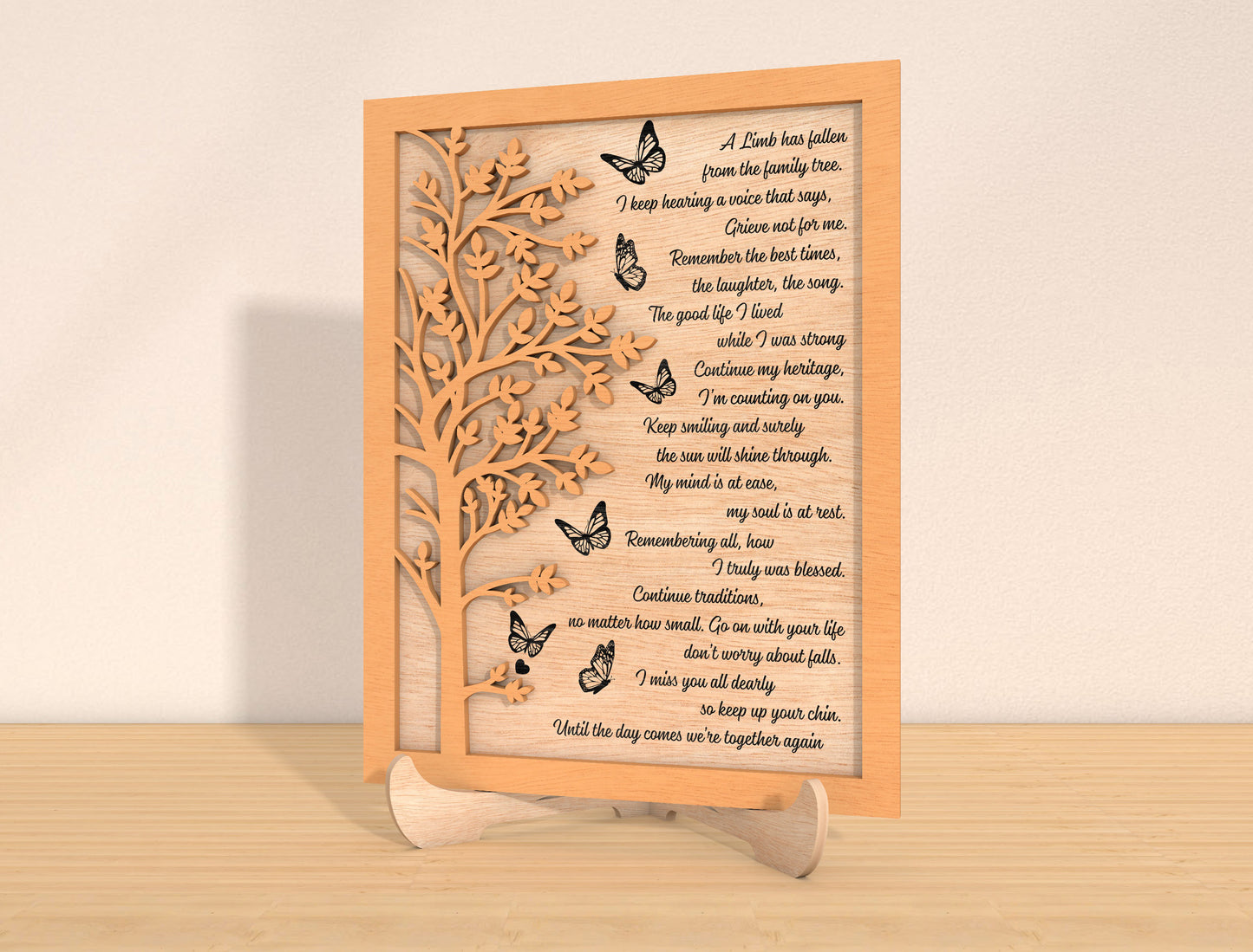 Memorial Quote Frame SVG Laser Cut File for xTool