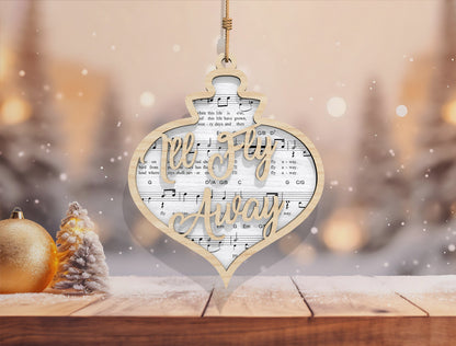 Christmas Hymn Ornament SVG Bundle Sheet Music Designs 7