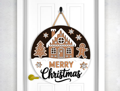 Christmas Door Hanger SVG Bundle 9 Gnome Santa Laser Cut Des 7