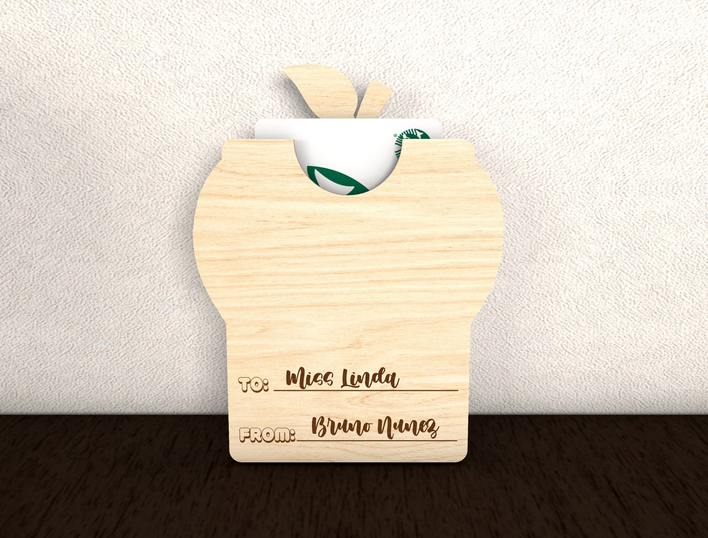 Teacher Gift Card Holder SVG Bundle for xTool and Glowforge