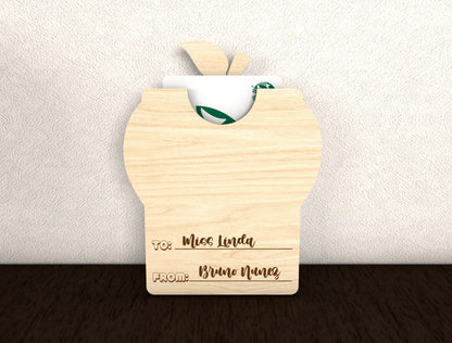 Teacher Gift Card Holder SVG Bundle for xTool and Glowforge