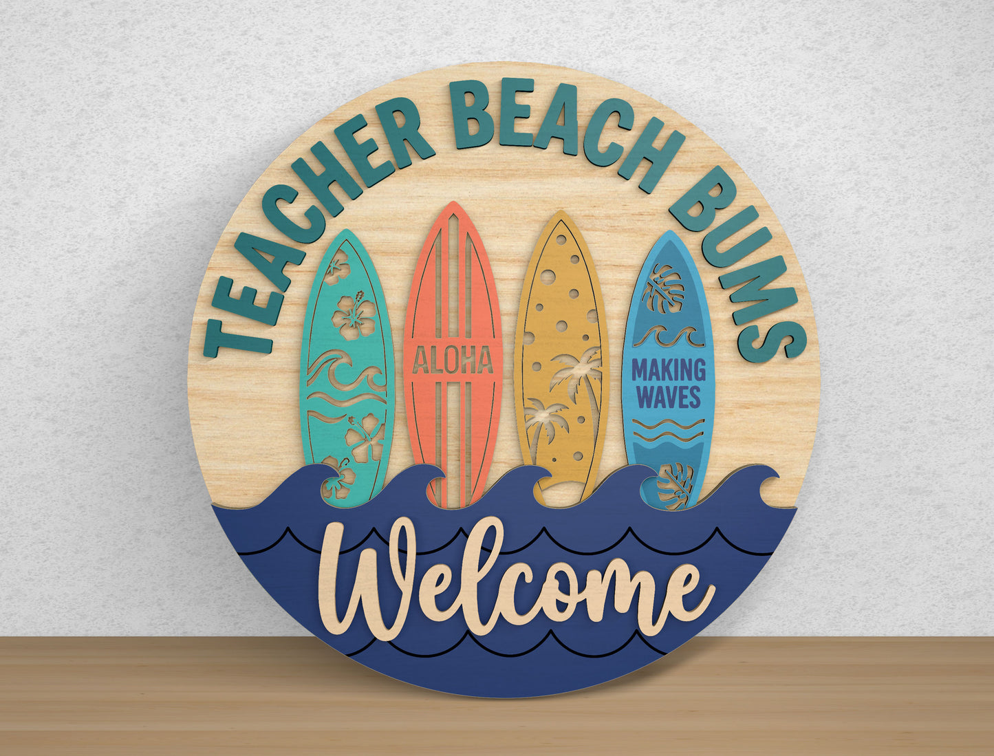 Teacher Door Hanger SVG Bundle for Glowforge xTool LightBurn