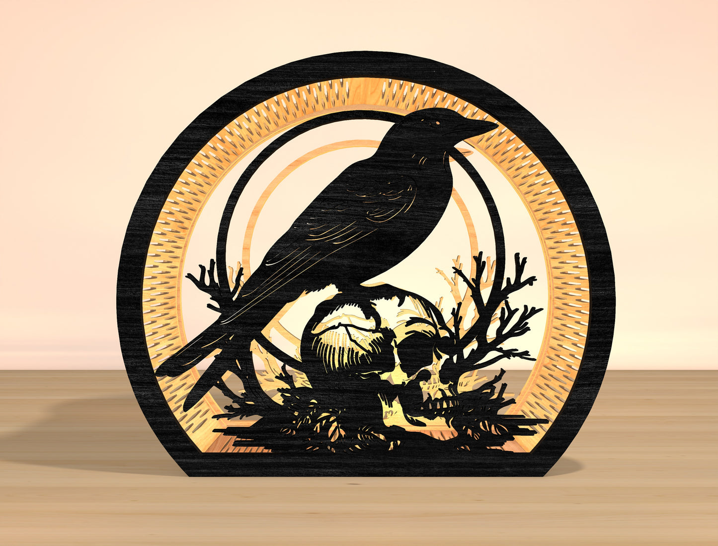 Raven Lantern Laser Cut File Bundle for Glowforge xTool LightBurn 6 Designs