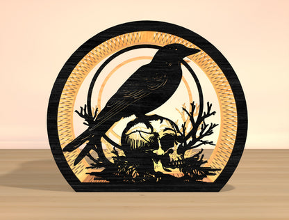 Raven Lantern Laser Cut File Bundle for Glowforge xTool LightBurn 6 Designs
